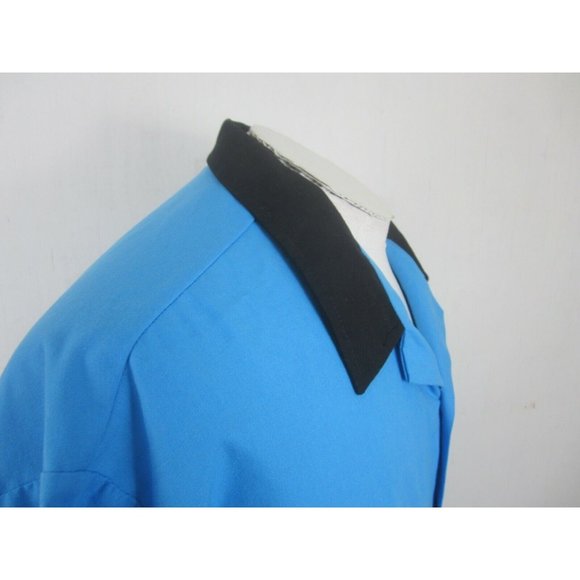 Cruisin USA Men bowling shirt blue black retro vintage 90s pit to pit 31 sz 3X - Picture 5 of 11